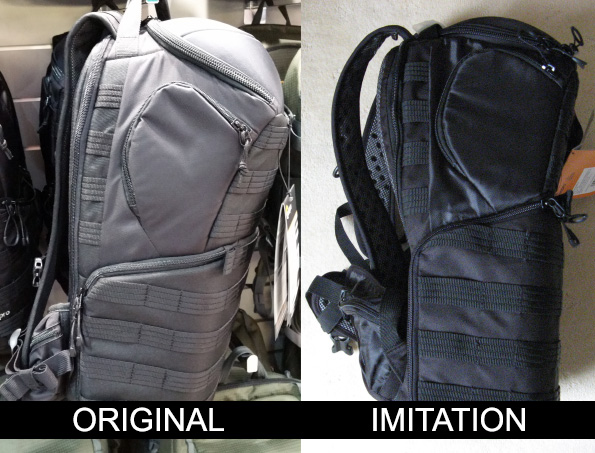 Lowepro Protactic 450 AW Backpack Ribbing Comparison